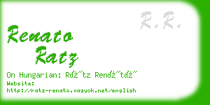 renato ratz business card